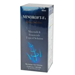 Minoroft-F 5% Spray– Minoxidil & Finasteride Topical Solution for Hair Regrowth